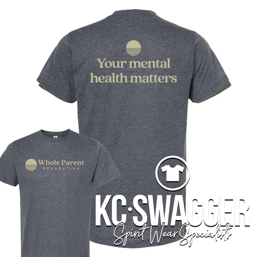 WHOLE PARENT FOUNDATION HEATHER NAVY TULTEX TEE