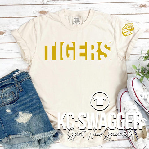 PLMS TIGERS IVORY COMFORT COLORS TEE
