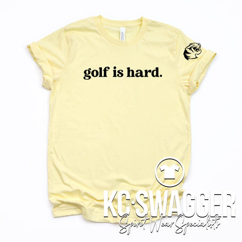 LSHS GIRLS GOLF HEATHER FRENCH VANILLA TEE