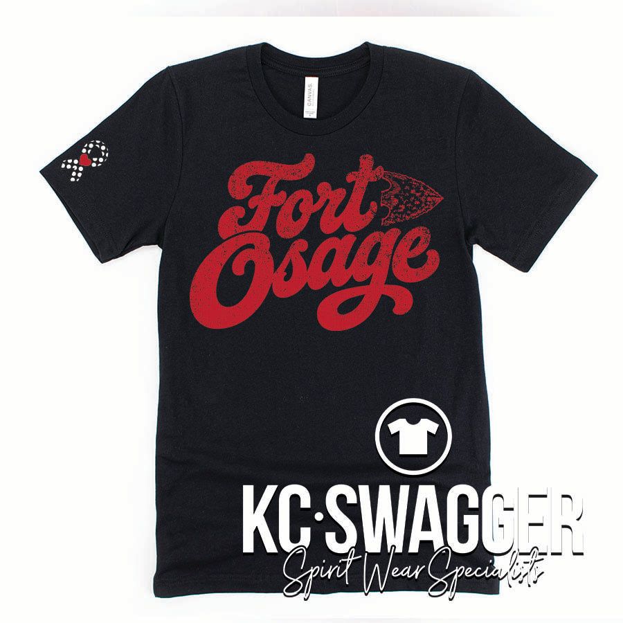 FOSD INDIANS BLACK BELLA CANVAS TEE