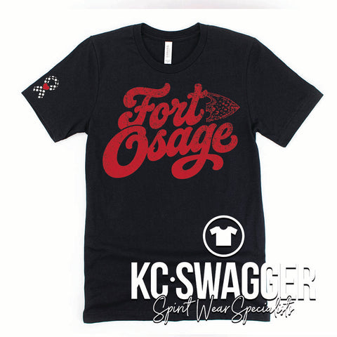 FOSD INDIANS BLACK BELLA CANVAS TEE