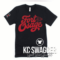 FOSD INDIANS BLACK BELLA CANVAS TEE