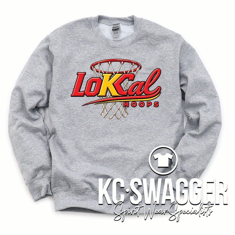 LOKCAL HOOPS SPORT GRAY PORT AND CO SWEATSHIRT