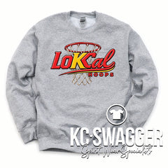 LOKCAL HOOPS SPORT GRAY PORT AND CO SWEATSHIRT