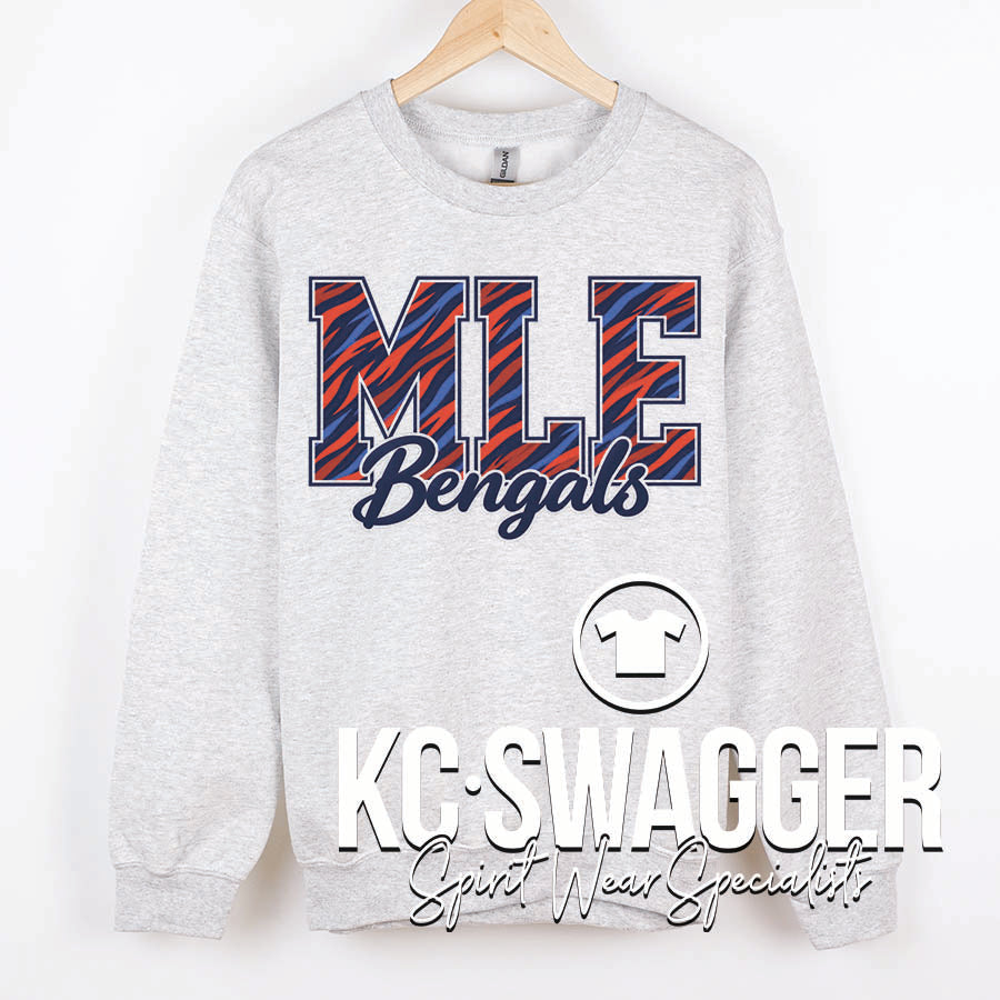 MLE BENGALS ASH PORT AND CO SWEATSHIRT