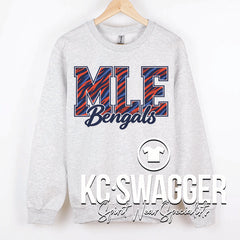MLE BENGALS ASH PORT AND CO SWEATSHIRT