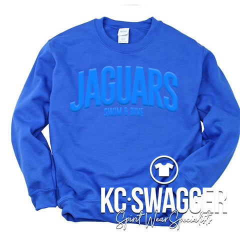 BSSHS GIRLS SWIM AND DIVE ROYAL PUFF GILDAN SWEATSHIRT