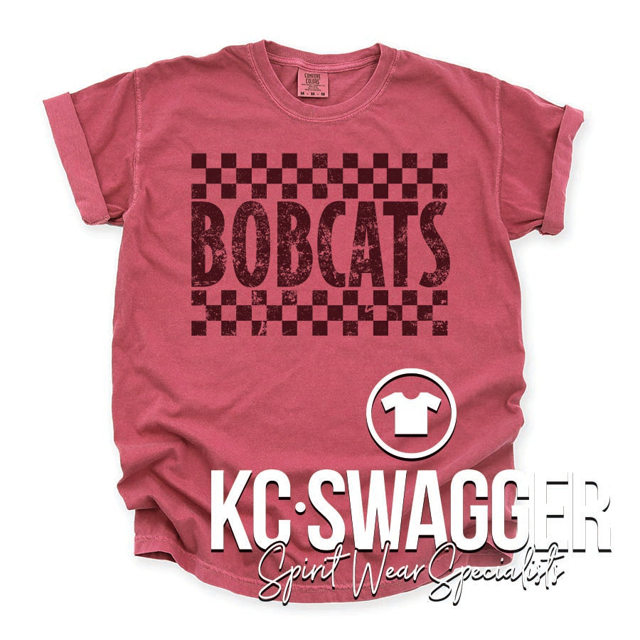 WBE BOBCATS CRIMSON COMFORT COLORS TEE
