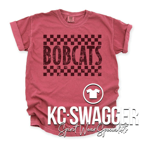 WBE BOBCATS CRIMSON COMFORT COLORS TEE