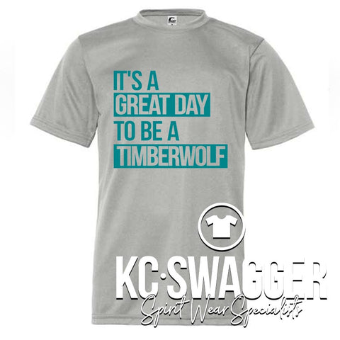 TRE TIMBERWOLVES SILVER PERFORMANCE TEE