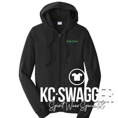 CIRCLE OF HOPE UNISEX FULL ZIP FLEECE HOODED SWEATSHIRT