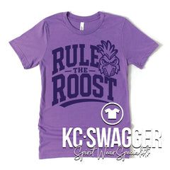 PH ROOSTERS HEATHER PURPLE BELLA CANVAS TEE