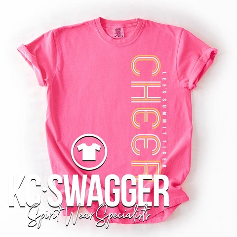 LSHS CHEER NEON PINK COMFORT COLORS TEE