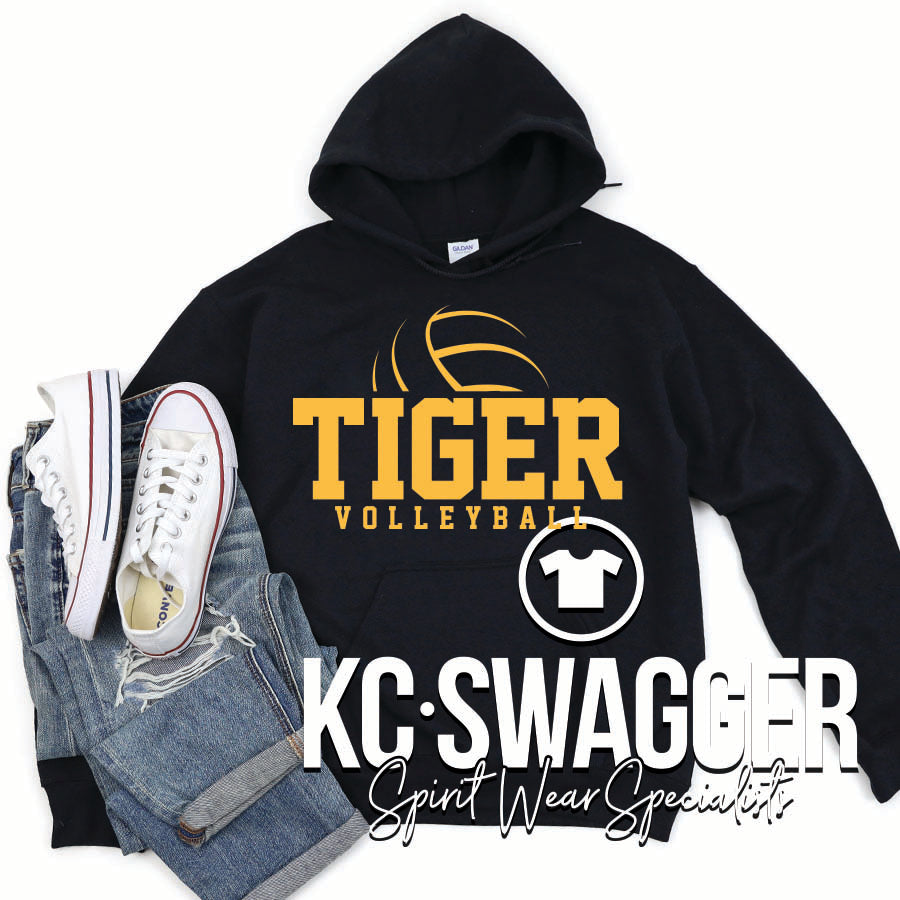 PLMS VOLLEYBALL BLACK GILDAN HOODIE