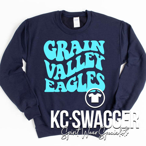 GVME EAGLES NAVY SWEATSHIRT