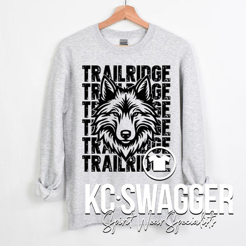 TRE TIMBERWOLVES ASH JERZEES SWEATSHIRT