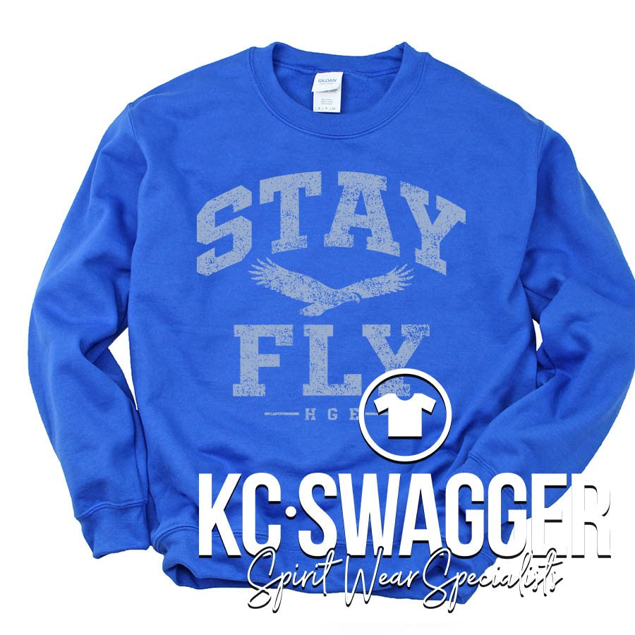 HGE HAWKS ROYAL GILDAN SWEATSHIRT