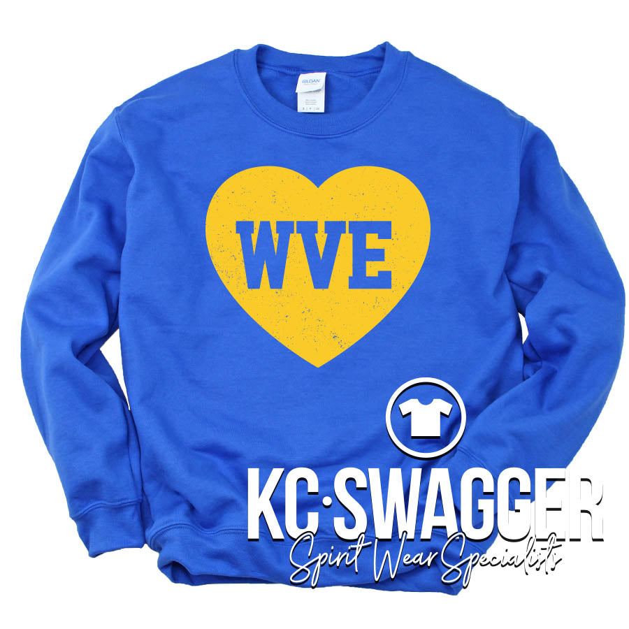 WVE WILDATS ROYAL PORT AND CO SWEATSHIRT