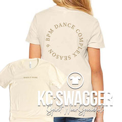 BPM DANCE NATURAL BELLA CANVAS TEE