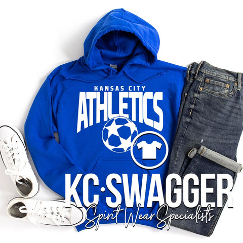 ATHLETICS SOCCER ROYAL GILDAN HOODIE