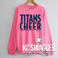 LSW CHEER NEON PINK GILDAN SWEATSHIRT