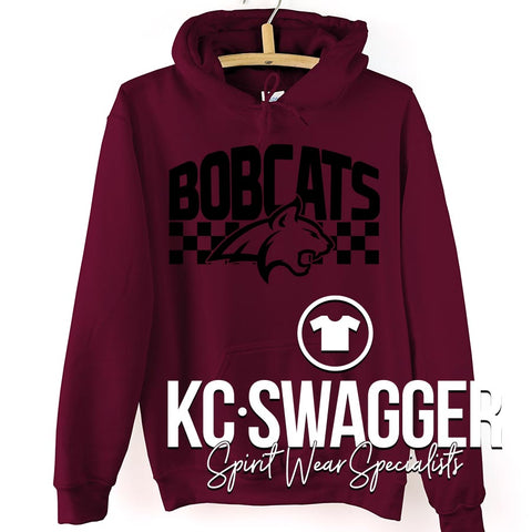 WBE BOBCATS MAROON GILDAN HOODIE