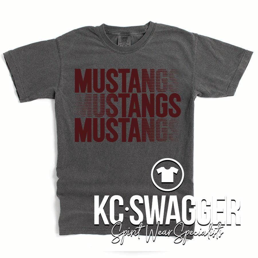 BCMS MUSTANGS PEPPER COMFORT COLORS TEE