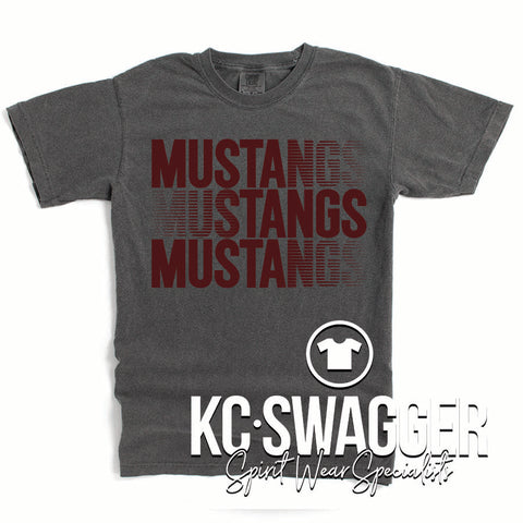 BCMS MUSTANGS PEPPER COMFORT COLORS TEE