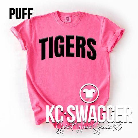 SPE TIGERS NEON PINK COMFORT COLORS TEE