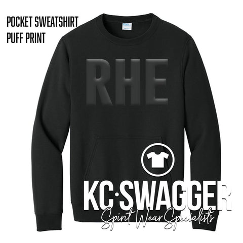 RHE ROADRUNNERS BLACK PORT AND CO POCKET SWEATSHIRT