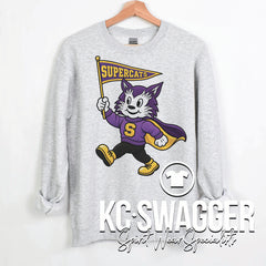 JLE SUPERCATS ASH PORT AND CO SWEATSHIRT