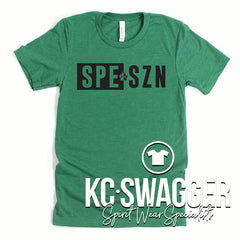 SPE PANTHERS HEATHER GRASS GREEN BELLA CANVAS TEE