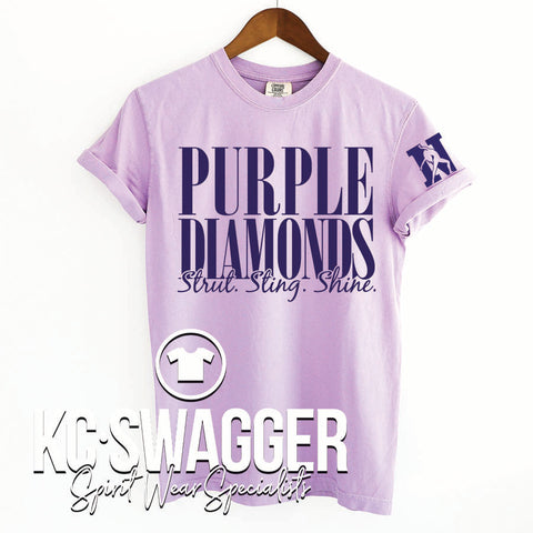 NKC PURPLE DIAMONDS ORCHID COMFORT COLORS TEE