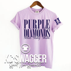 NKC PURPLE DIAMONDS ORCHID COMFORT COLORS TEE