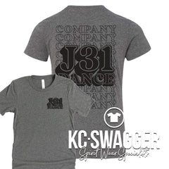 J31 DANCE DEEP HEATHER TEE