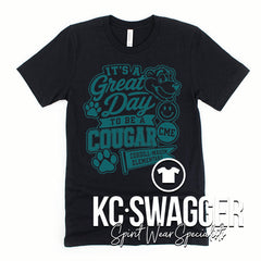 CME COUGARS BLACK BELLA CANVAS TEE