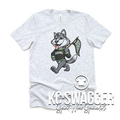 MRMS HUSKIES ASH NEXT LEVEL TRI-BLEND TEE