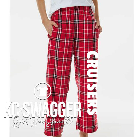 LAKEWOOD CRUISERS RED PLAID BOXERCRAFT FLANNEL PANTS