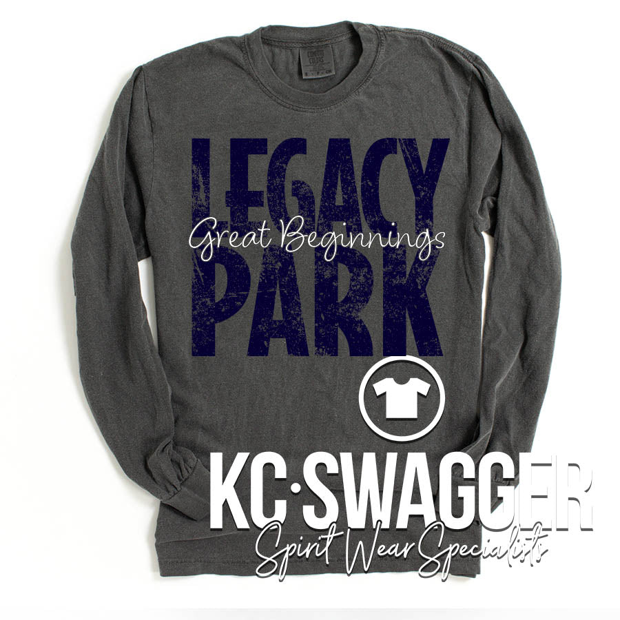 GREAT BEGINNINGS PEPPER LONG SLEEVE COMFORT COLORS TEE