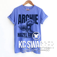 HGE HAWKS FLO BLUE COMFORT COLORS TEE