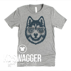 HPE HUSKIES HEATHER GRAY TEE