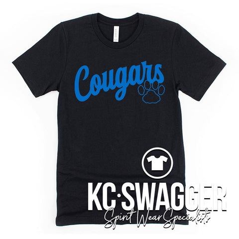 CM COUGARS BLACK TEE
