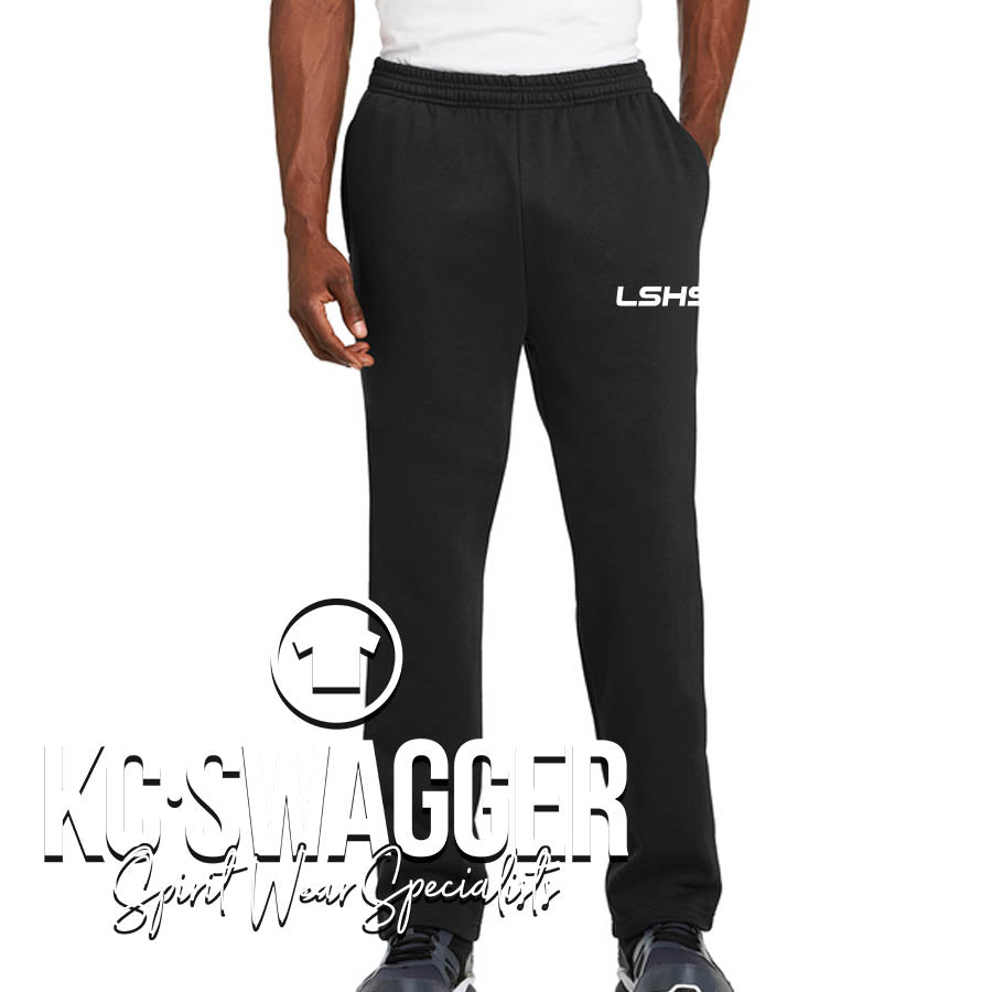 LSHS BOYS SWIM AND DIVE BLACK SPORT-TEK WIND PANTS