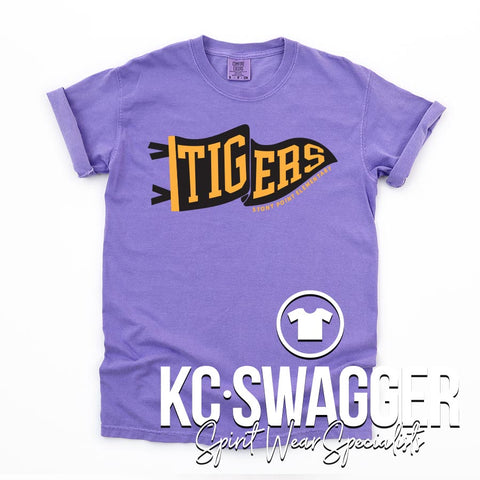 SPE TIGERS VIOLET COMFORT COLORS TEE