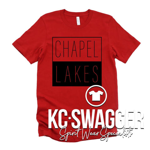 CLE CHEETAHS RED BELLA CANVAS TEE