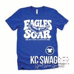 GVME EAGLES TRUE ROYAL BELLA CANVAS TEE