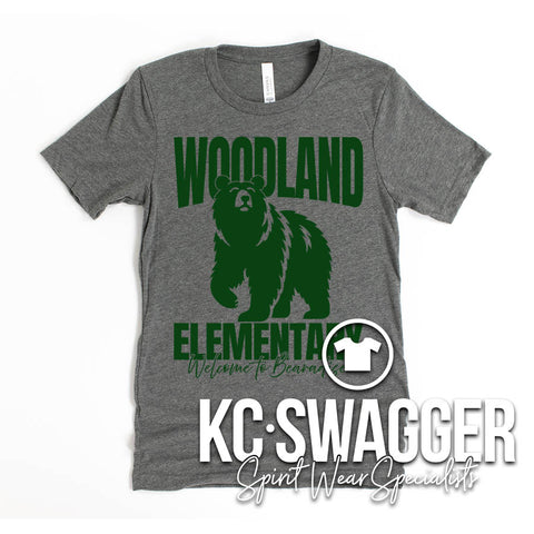 WLE BEARS DEEP HEATHER BELLA CANVAS TEE