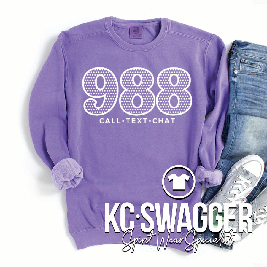ISD COUNSELORS VIOLET HEAVYWEIGHT COMFORT COLORS SWEATSHIRT