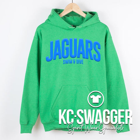 BSSHS GIRLS SWIM AND DIVE GREEN PUFF GILDAN HOODIE