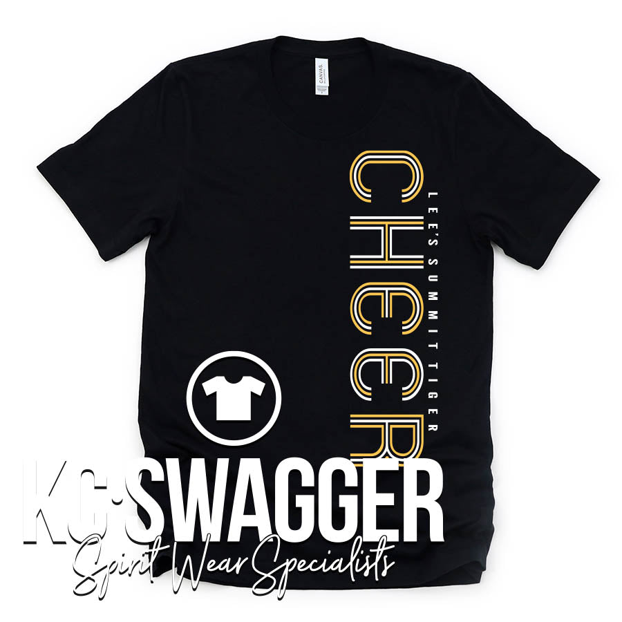 LSHS CHEER BLACK BELLA CANVAS TEE